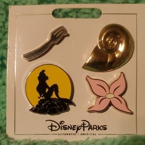 Disney Parks Little Mermaid Icons Booster Pin Set